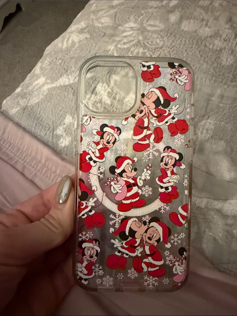DisneyMinnie & Mickey Santa Phone Case IPHONE 14